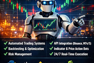 develop a custom trading bot or algorithmic trading strategy