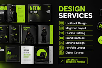 design digital lookbook magazine layout fashion lookbook brochure design