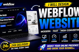 design and develop webflow website