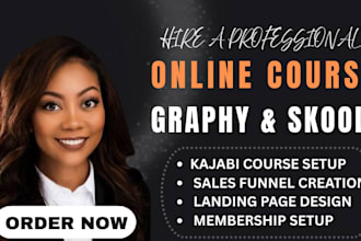 create online course on kajabi, graphy, skool community and mighty network