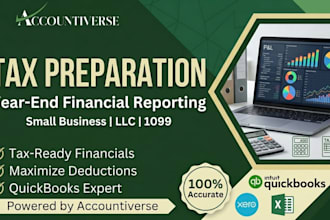 prepare year end financial reporting and tax ready financial statement