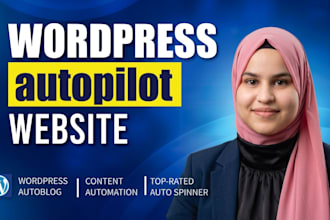 set up autopilot wordpress autoblog website for passive income