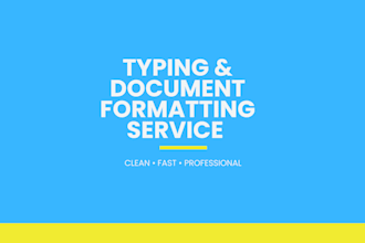 format documents and reports