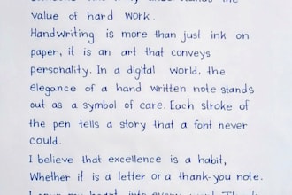 provide professional and beautiful english and bengali handwriting service