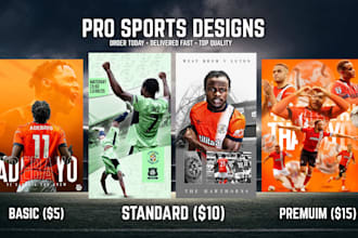 design a professional high quality football graphic