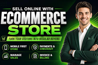 build ecommerce website with order management payments and dashboard