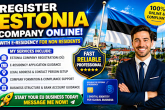register estonia company with e residency for non residents