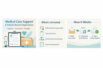 assist with patient case preparation