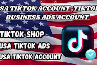 create USA tiktok account, USA tiktok agency ads account, USA tiktok shop