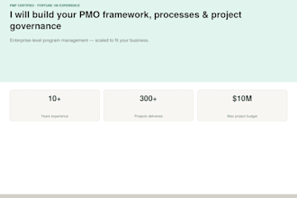 build your pmo framework, processes, and project governance structure