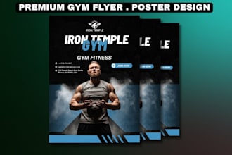 design a professional gym, fitness, or sports flyer