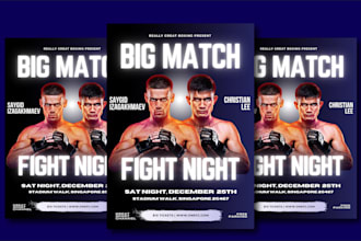 design sports poster, banner, flyer, graphics