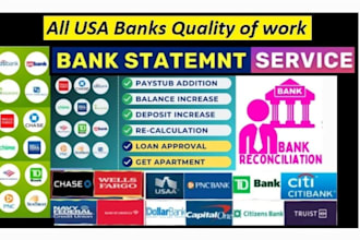 prepare bank reconciliation and financial statements for you