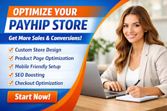 design optimize your payhip store for maximum sales website development