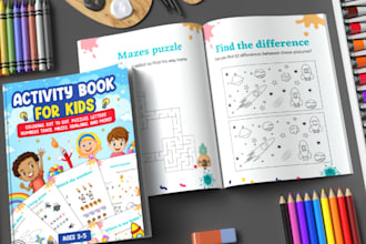 design kids worksheets, custom educational marksheet KDP alphabet letter