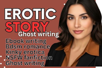 write erotic ebook, nsfw, erotic novel, ebook ghostwriting, erotic story, kinky