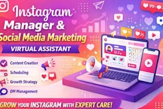 be instagram manager social media marketing virtual assistant