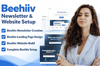 setup beehiiv landing page beehiiv website design beehiiv ai newsletter