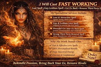 cast fast working lust spell gay lesbian spell get ex back remove third spell