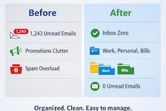 organize your email inbox and remove clutter