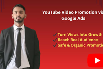 grow your youtube channel with organic video promotion using google ads