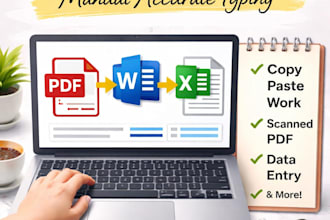 convert PDF to word and excel manually