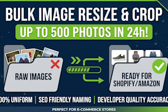resize, crop and rename bulk images for your ecommerce store