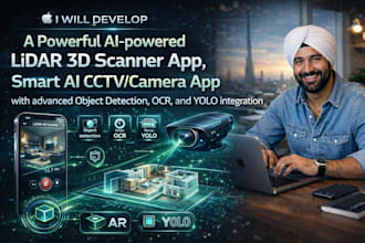 do ai powered lidar 3d scanner app, ai cctv camera object detection ocr yolo app