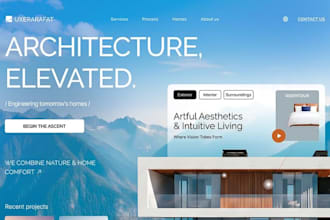 build squarespace architecture studio website interior design contruction site