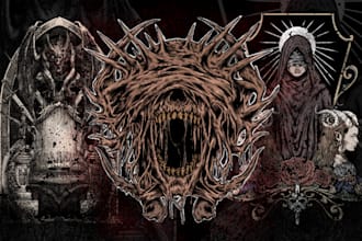 create custom streetwear in high detailed dark art