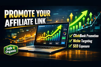 promote your clickbank affiliate link with niche marketing and SEO