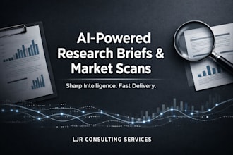 create ai powered research briefs and market scans