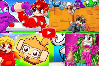 design viral roblox gfx thumbnails for your youtube channel