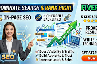 do on page SEO and high quality link building for top rankings