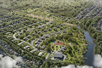design 3d real estate masterplan aerial view site plan render subdivision layout