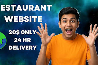 design a stunning restaurant or cafe website with menu