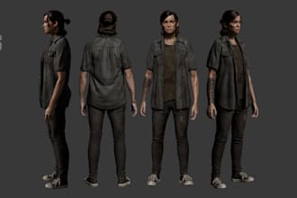 create a 3d model for games or animation with aaa quality