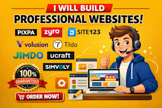 build pixpa zyro site123 volusion tilda jimdo ucraft simvoly website design
