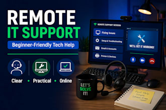 provide beginner friendly remote IT support