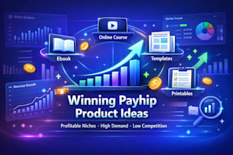 research winning digital products niches for payhip