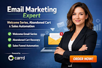 email marketing expert for welcome series abandoned cart  sales automation
