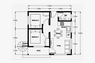 create 3d house plan floor plan interior and exterior rendering