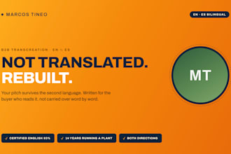 transcreate your b2b copy, english and spanish