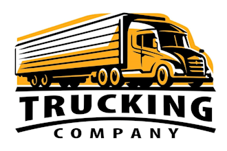 create modern logistics, trucking and transport company logo