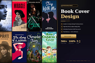 design a professional book cover and interior layout for print and ebook