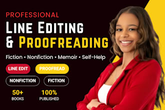 line edit and proofread your fiction or nonfiction book