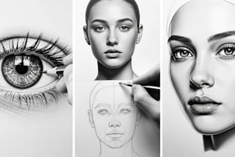 draw pencil sketch, pencil portrait, color pencil drawing