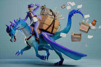 create a 3d model for games in a stylized and simpler style