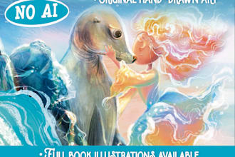 illustrate your childrens picture book by hand, no ai