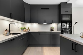 do modern interior design, living room, dining, kitchen